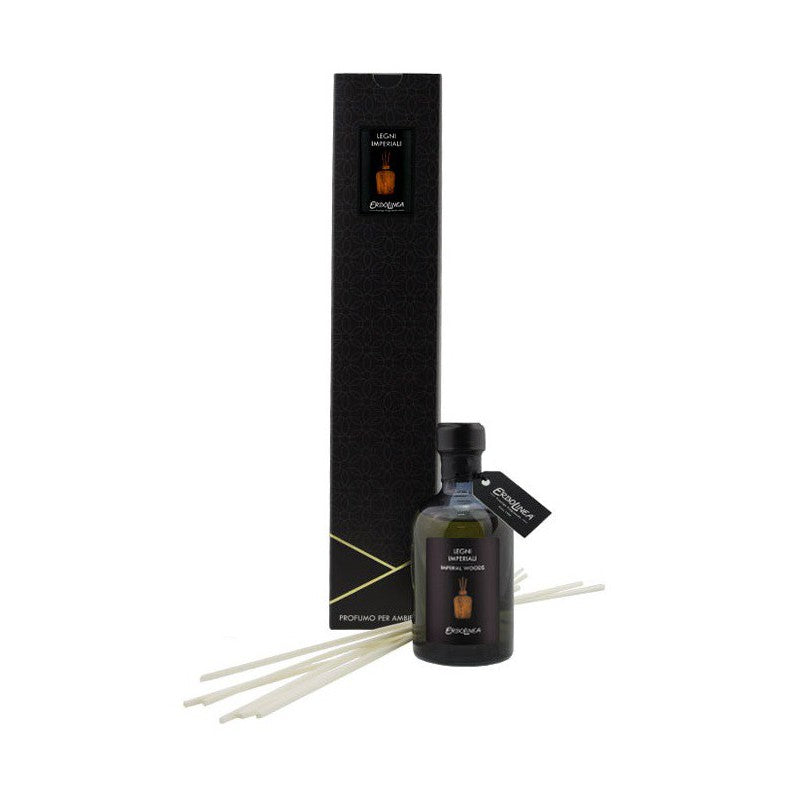 Home fragrance with sticks Erbolinea Prestige Legni Imperiali ERBAMBLEGNI100, 100 ml + gift Previa hair product