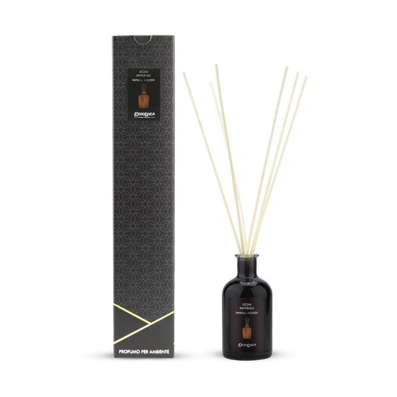 Home fragrance with sticks Erbolinea Prestige Legni Imperiali ERBAMBLEGNI250, 250 ml + gift Previa hair product