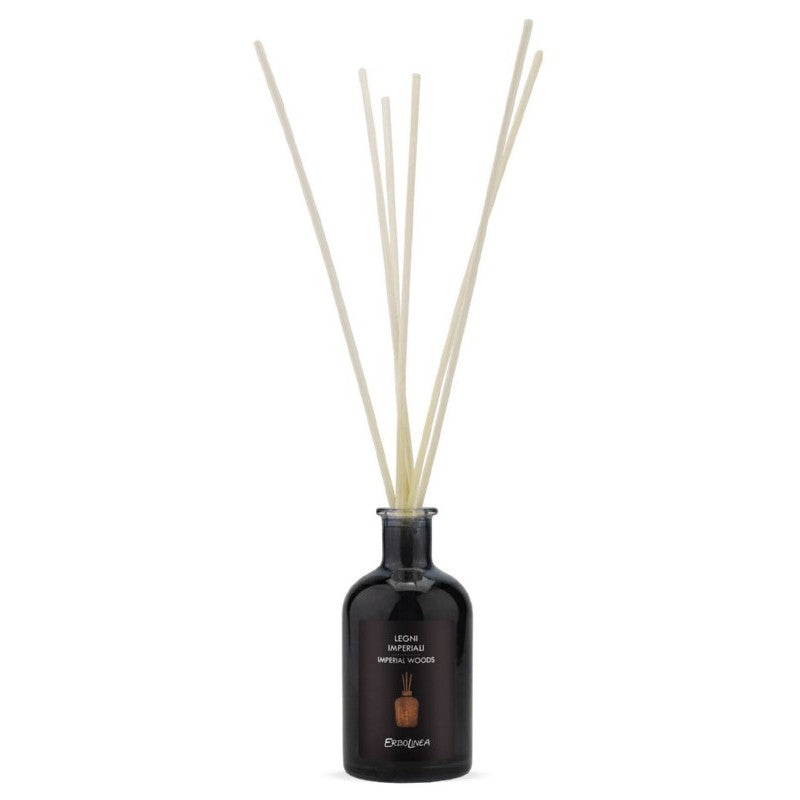 Аромат для дома со стиками Erbolinea Prestige Legni Imperiali ERBFAMBLEGNI30B, 30 мл + подарочный продукт для волос Previa