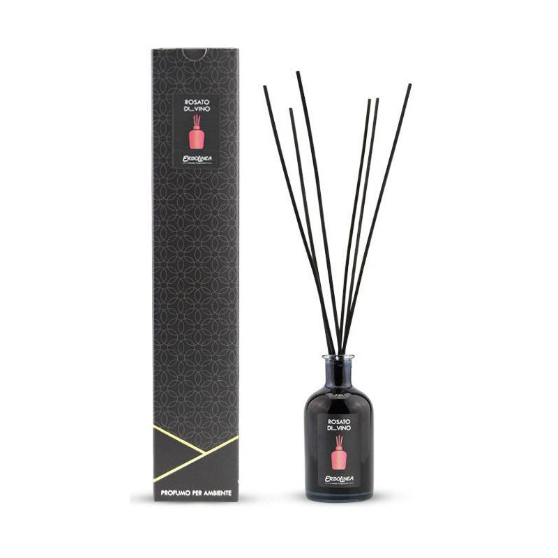 Home fragrance with sticks Erbolinea Prestige Rosato Di Vino ERBAMBROSA100, 100 ml + gift Previa hair product