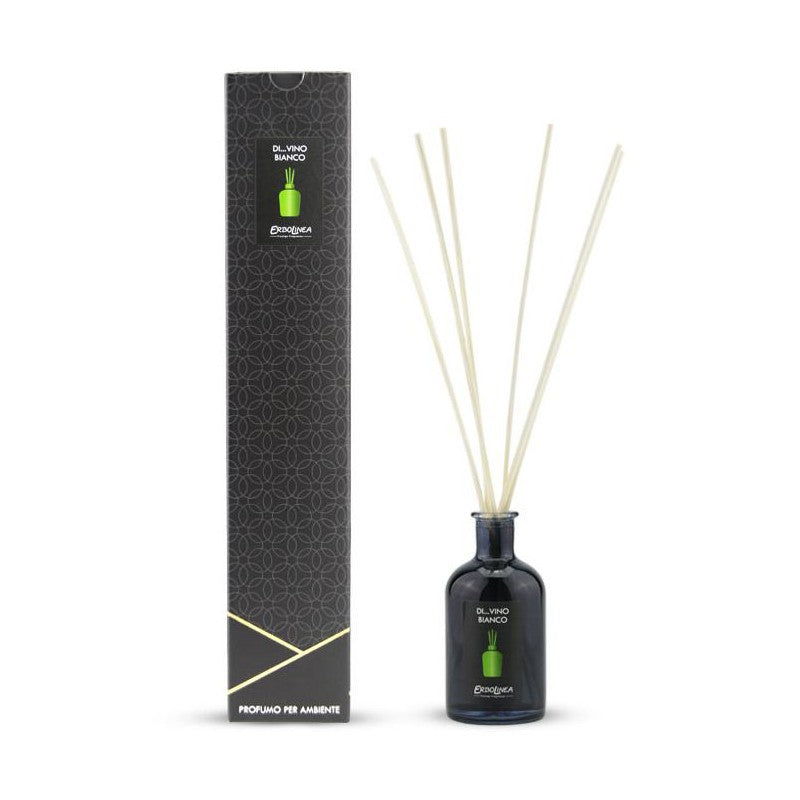 Home fragrance with sticks Erbolinea Prestige Vino Bianco ERBAMBDIV100B, 100 ml + gift Previa hair product