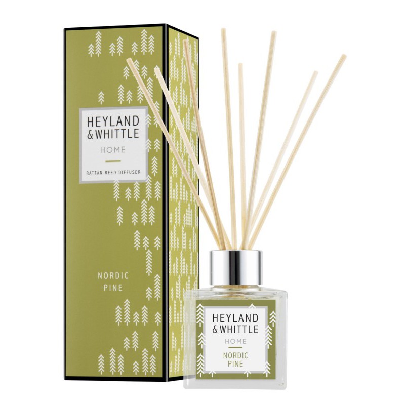 Home fragrance with sticks Heyland &amp; Whittle Home Nordic Pine Reed Diffuser HW472, 100 ml