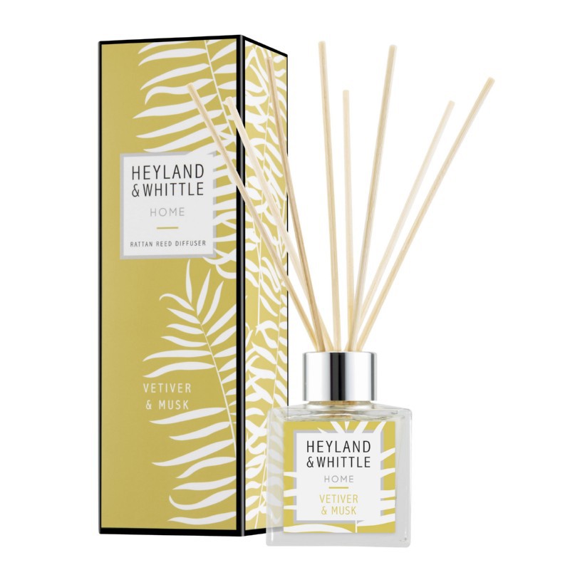 Home fragrance with sticks Heyland &amp; Whittle Home Vetiver &amp; Musk Reed Diffuser HW471, 100 ml