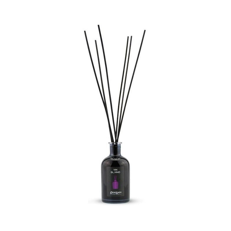 Kvapų namams rinkinys Erbolinea Prestige Vin Di Vino ERBGIFTPACK4, sudaro kvapas namams su lazdelėmis ir kvapas automobiliui, 50 ml ir 5 ml +dovana Previa plaukų priemonė