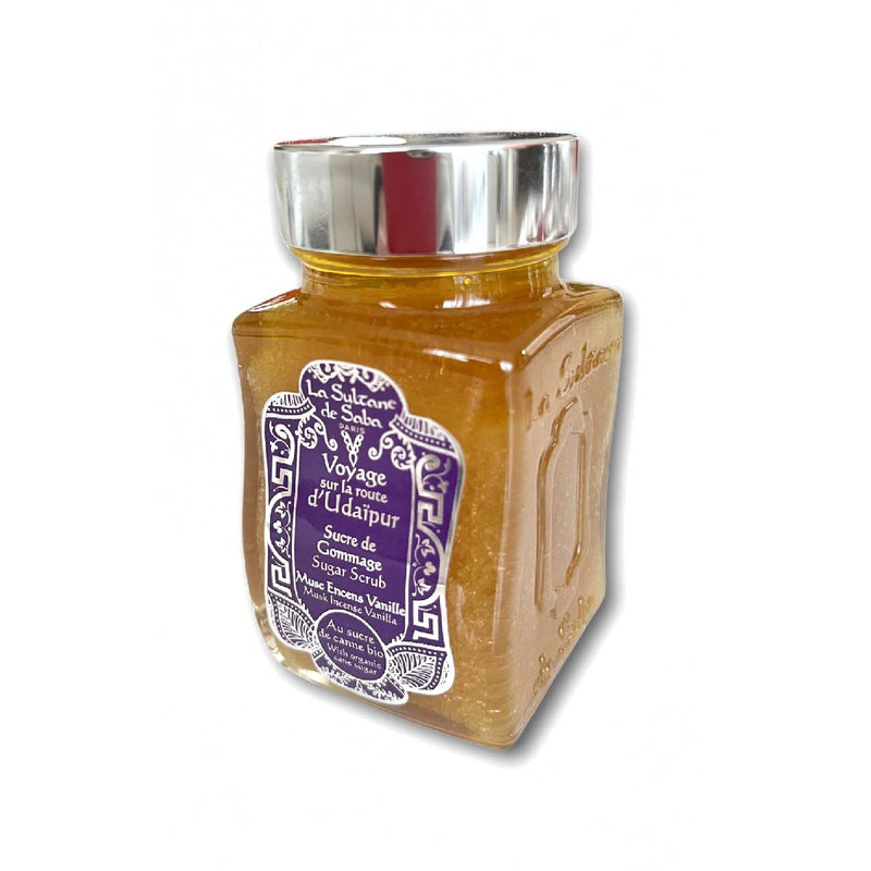 La Sultane de Saba Сахарный скраб Удайпур - Мускус, ладан, ваниль 100г + подарок CHI Silk Infusion Шелк для волос