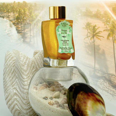 La Sultane de Saba Shea of ​​the Island Beauty Oil - инжир, орхидеи - блестящее масло для тела 100 мл