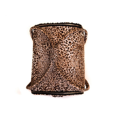 Suitcase Osom Professional DPB-0003L, leopard, 26x22–24x30 cm + gift Previa hair product