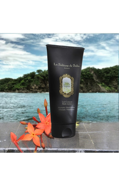 La Sultane de Saba Body lotion Malaysia Jasmine and tropical flowers 200ml +gift CHI Silk Infusion Silk for hair