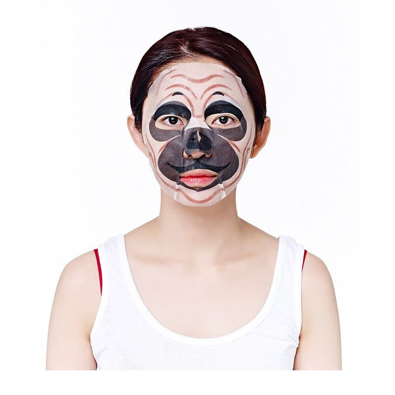 Тканевая маска для лица Holika Holika Baby Pet Magic Mask Sheet (Мопс) подтягивает кожу лица 22 мл