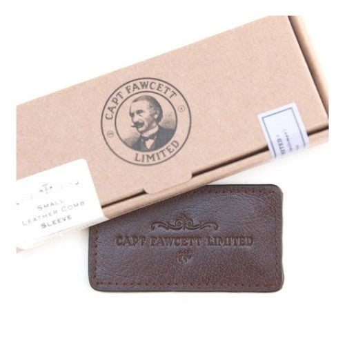 Captain Fawcett Leather Case for Folding Pocket Mustache Comb Leather case for mustache comb, 1pc.
