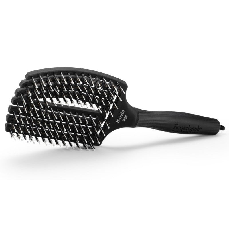 Curved hair brush Olivia Garden Fingerbrush Combo Large OG00653 for drying hair