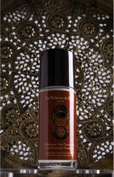 La Sultane de Saba Deodorant Ayurveda - Amber, Vanilla, Patchouli + gift CHI Silk Infusion Silk for hair