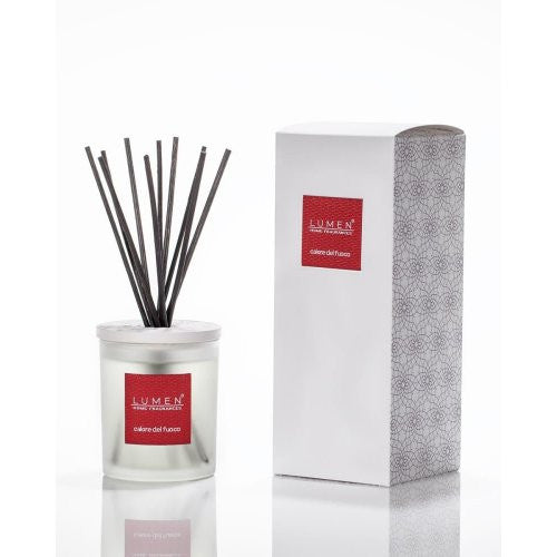 Lumen Red Label Diffuser Home fragrance with sticks 250ml, Calore Del Fuoco