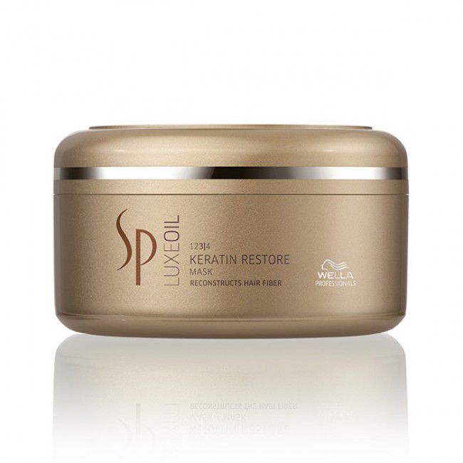 Mask Restoring Keratin Wella SP Luxe Oil Restore Mask + gift CHI Silk Infusion Silk for hair