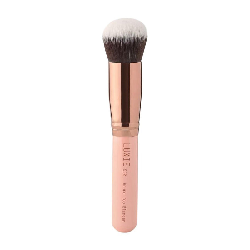 Luxie 532 Round Top Blender Rose Gold Makeup Brush