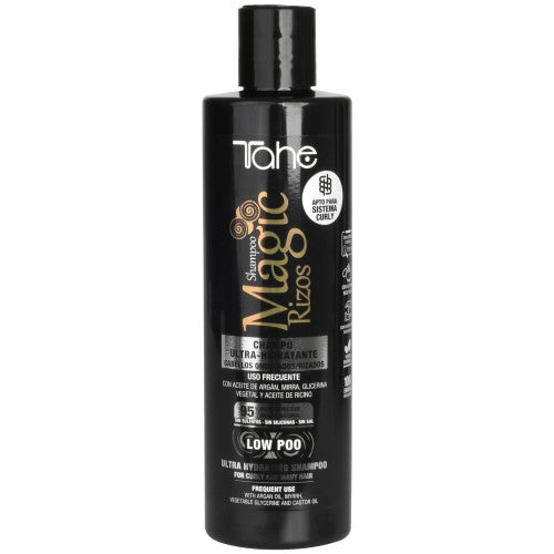 Drėkinamasis garbanotų plaukų šampūnas Magic Rizos Low Poo, TAHE, 300ml.