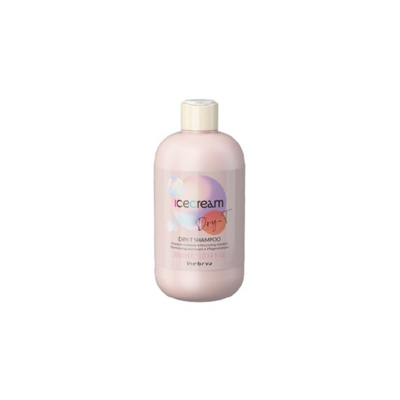 Maitinantis šampūnas Inebrya Ice Cream Dry-T Nourishing Shampoo ICE26320, skirtas besipučiantiems, išsausėjusiems plaukams, 200 ml