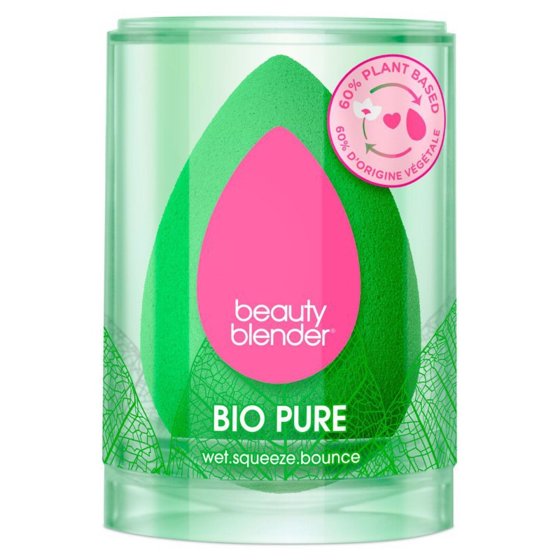 Makiažo kempinėlė BeautyBlender Bio Pure Blender Makeup Sponge BB23063, 60 % augalinė sudėtis +dovana Previa kosmetikos priemonė