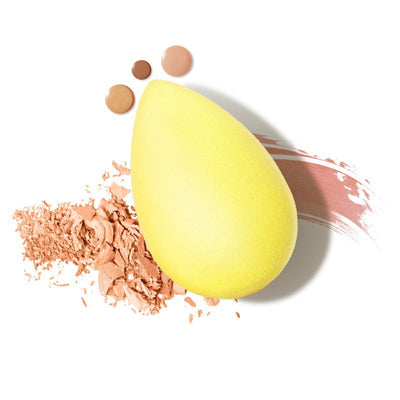 Makeup sponge BeautyBlender Joy BB23278, yellow color + gift Previa cosmetics