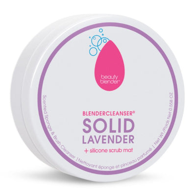 Makiažo kempinėlių valiklis - muilas BeautyBlender Blendercleanser Solid Lavender, 16 g +dovana Previa kosmetikos priemonė