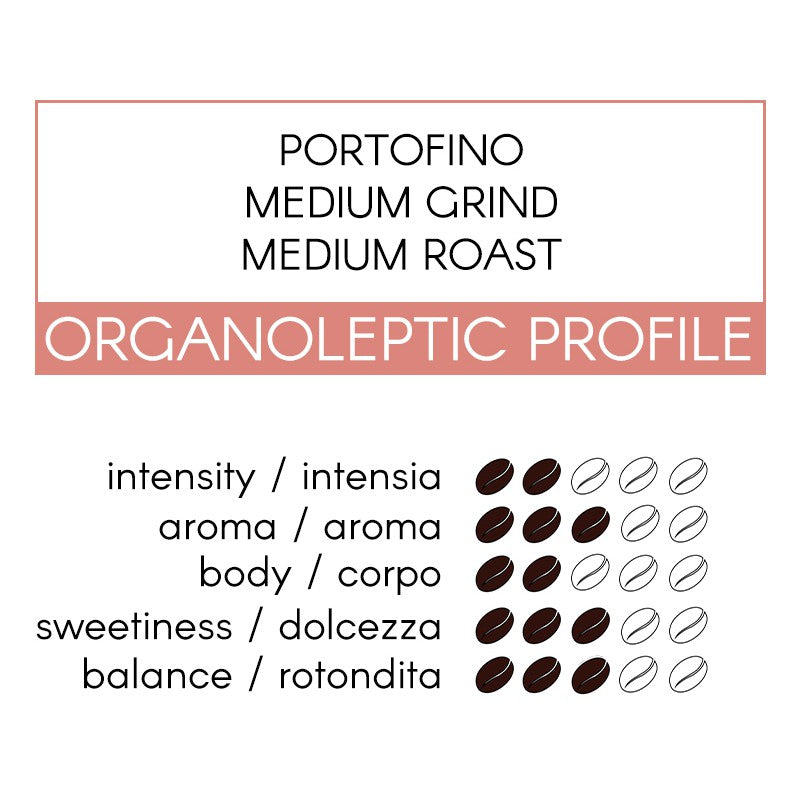 Ground coffee Vergnano Portofino 1275. 250 gr.