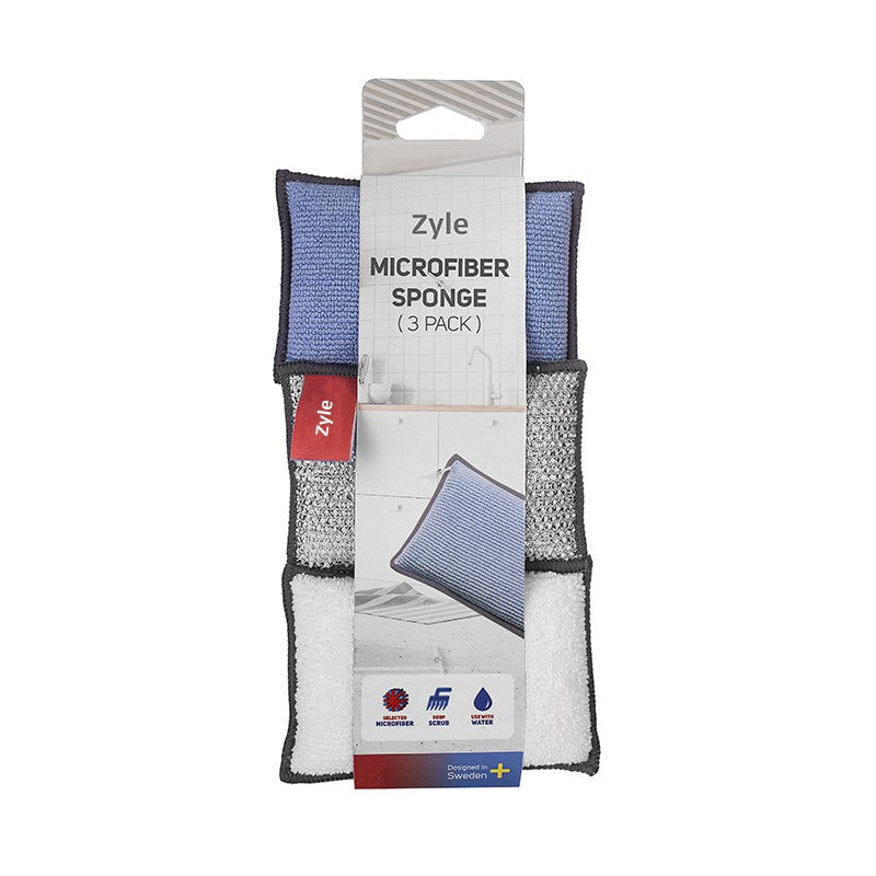 Set of microfiber sponges Zyle ZY350MS, 3 pcs