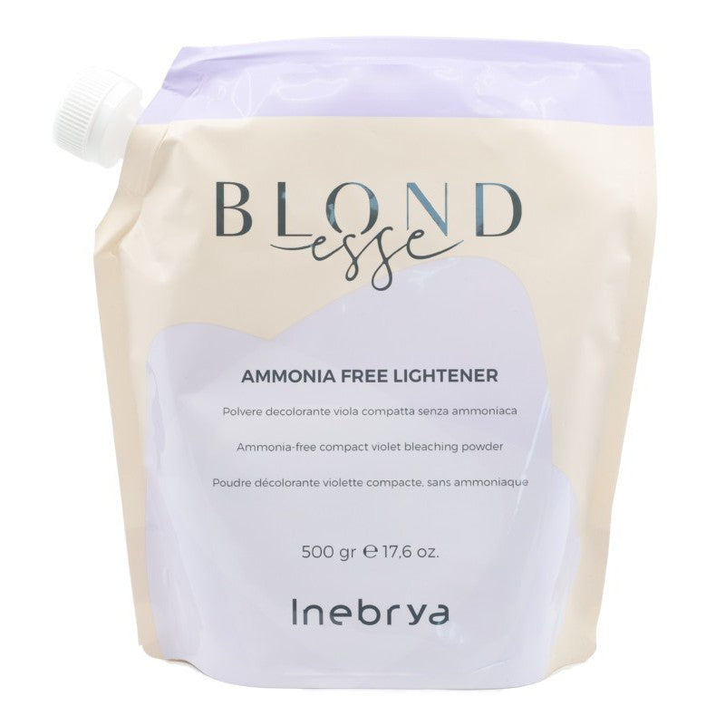 Milteliai plaukų šviesinimui Inebrya Blondesse Bleaching Amonia Free Lightener ICE26152, be amoniako, su violetiniais mikropigmentais 500 g