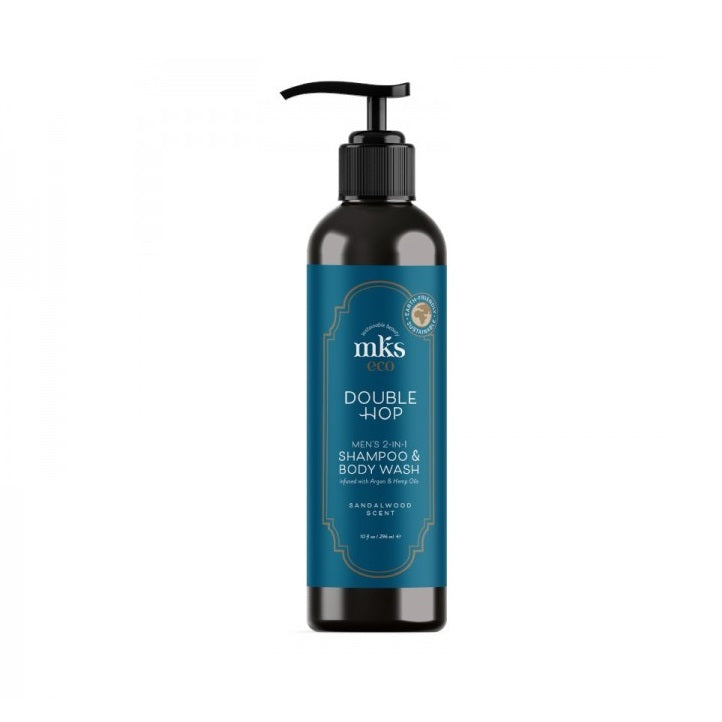 MKS eco (Marrakesh) DOUBLE HOP vyriškas šampūnas ir prausiklis, 296 ml