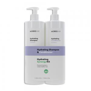 Morris Hair Hydrating Synergy kit moisturizing kit 1000ml+1000ml +gift luxury home fragrance/candle 