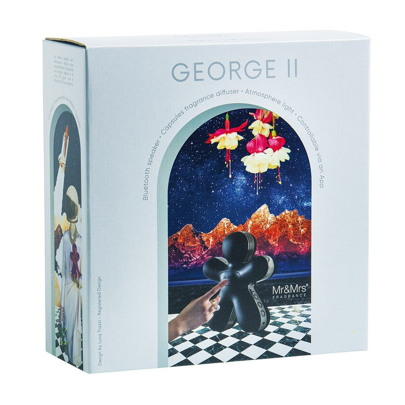 Music and perfume diffuser Mr&amp;Mrs GEORGE II Black Soft Touch