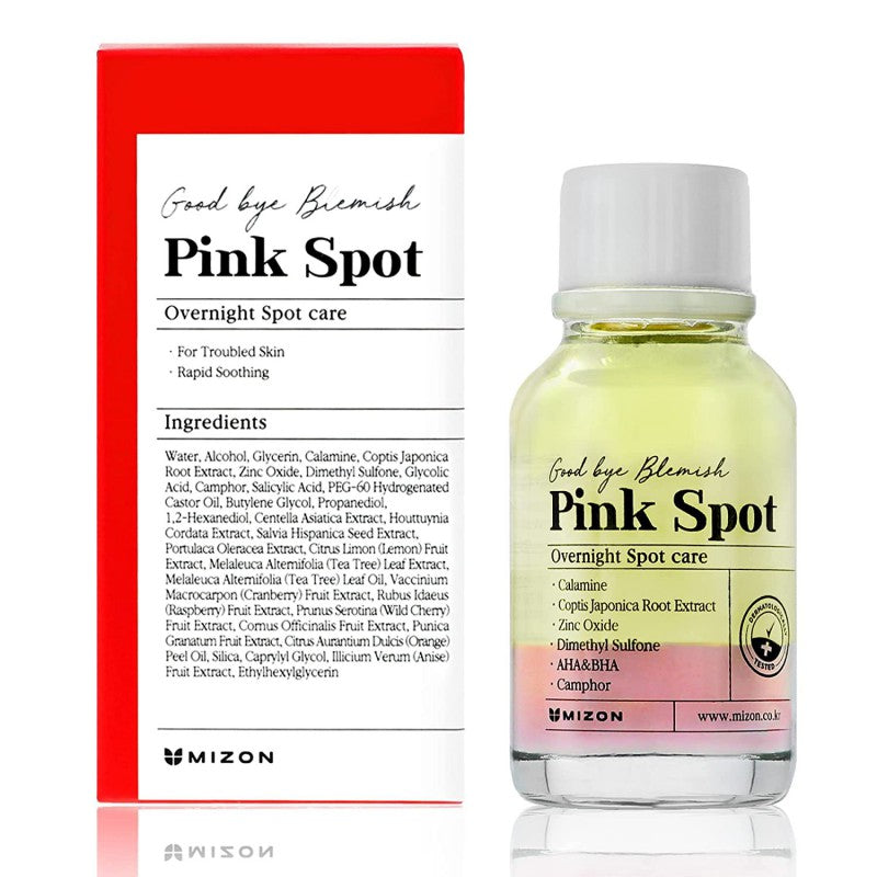 Naktinis serumas probleminei veido odai Mizon Goodbye Blemish Pink Spot Overnight MIZ309020075, 19 ml