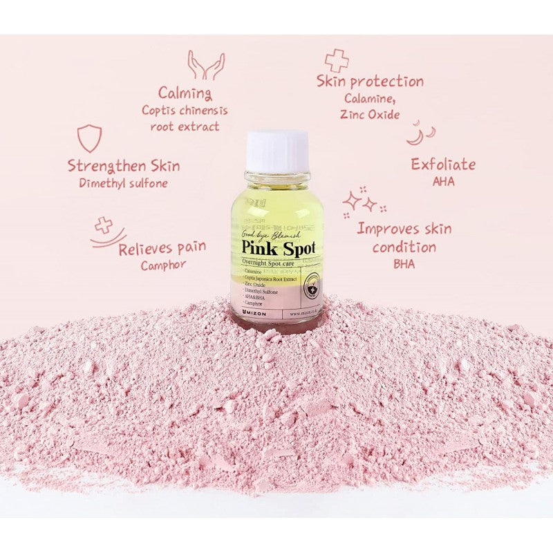Ночная сыворотка для проблемной кожи лица Mizon Goodbye Blemish Pink Spot Overnight MIZ309020075, 19 мл