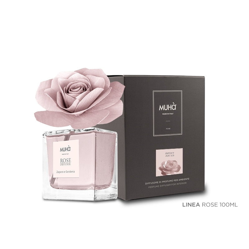 Namų kvapas MUHA Rose Ambra Antica 100ml L22 +dovana Previa plaukų priemonė