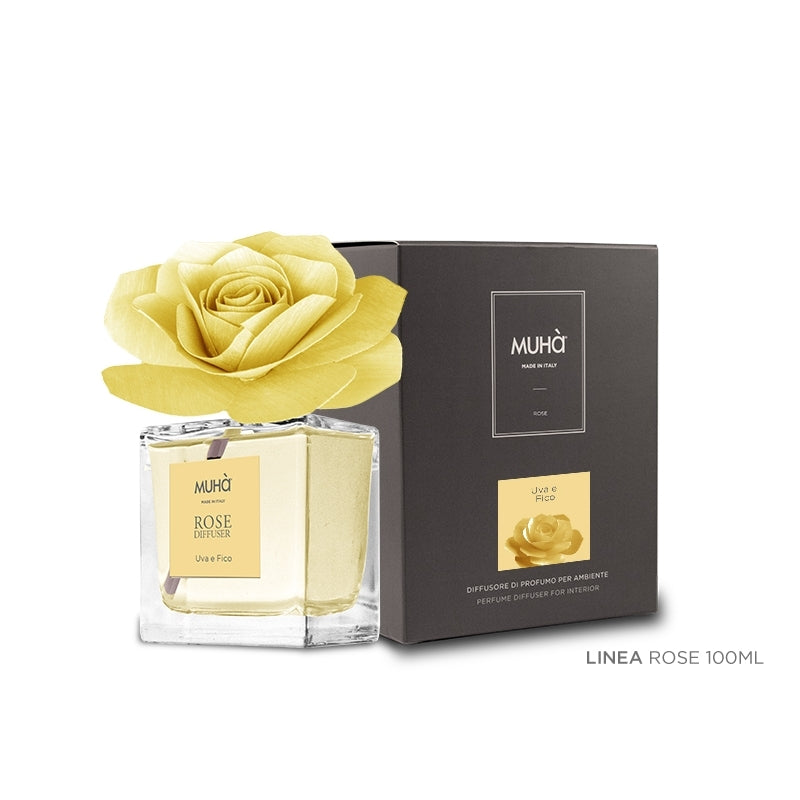 Home fragrance MUHA Rose Uva e Fico 100 ml L25 + gift Previa hair product