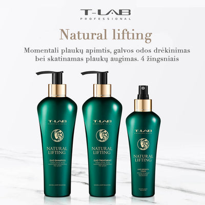T-LAB Professional Volume Natural Lifting set + a gift of luxurious home fragrance with sticks
