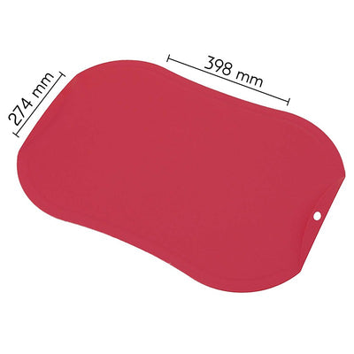 Zyle ZY141CBRD Non-Scratch Cutting Board, Large, Red
