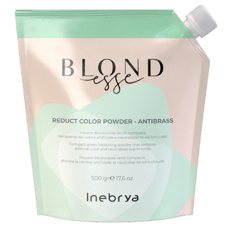 Milteliai neutralizuojantys dažytų plaukų spalvą šviesiems plaukams Blondesse Bleaching Reduct Color Powder ICE26153, neutralizuoja šiltus atspalvius, su žaliais mikropigmentais 500 g