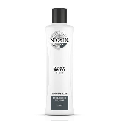 Nioxin SYS2 Cleanser Shampoo Plaukų ir galvos odos šampūnas natūraliems, stipriai retėjantiems plaukams