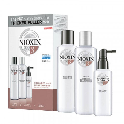 Nioxin SYS3 Care System Trial Kit Набор для ухода за кожей головы и волосами для окрашенных, слегка редеющих волос