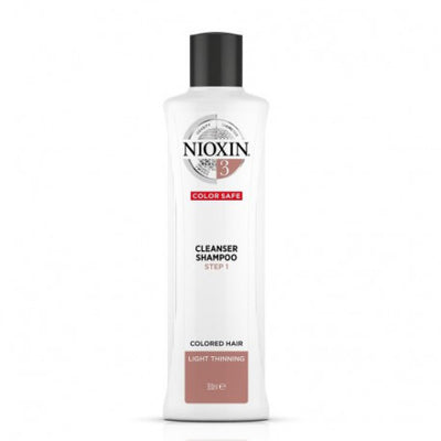 Nioxin SYS3 Cleanser Shampoo Plaukų ir galvos odos šampūnas dažytiems, nestipriai retėjantiems plaukams