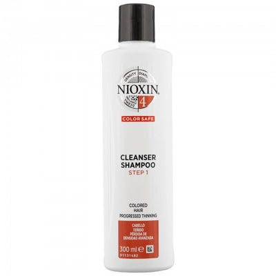 Nioxin SYS4 Cleanser Shampoo Hair and scalp shampoo for dyed, severely thinning hair