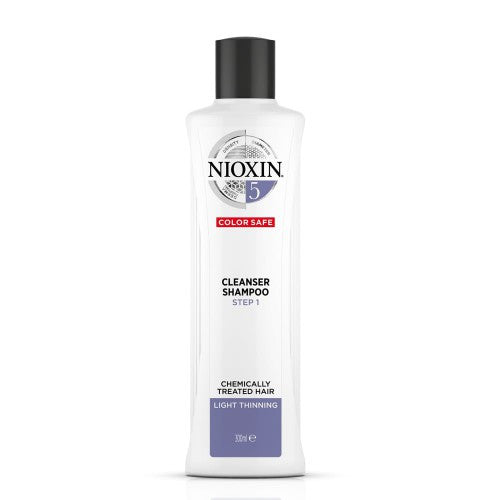 Nioxin SYS5 Cleanser Shampoo Plaukų ir galvos odos šampūnas chemiškai paveiktiems, nestipriai retėjantiems plaukams