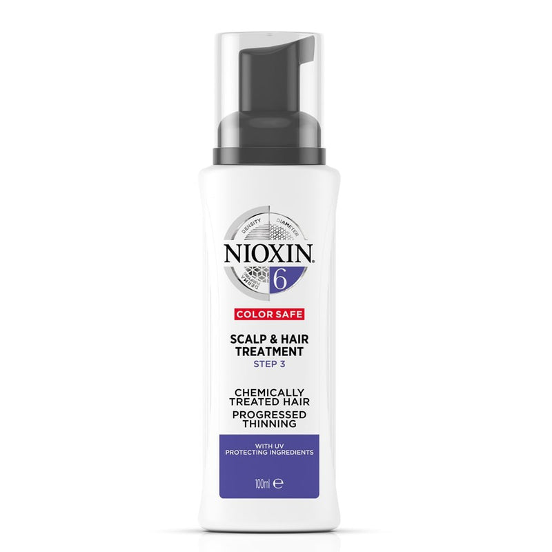 Nioxin SYS6 Scalp &amp; Hair Treatment Средство для ухода за химически поврежденными, сильно редеющими волосами 100 мл
