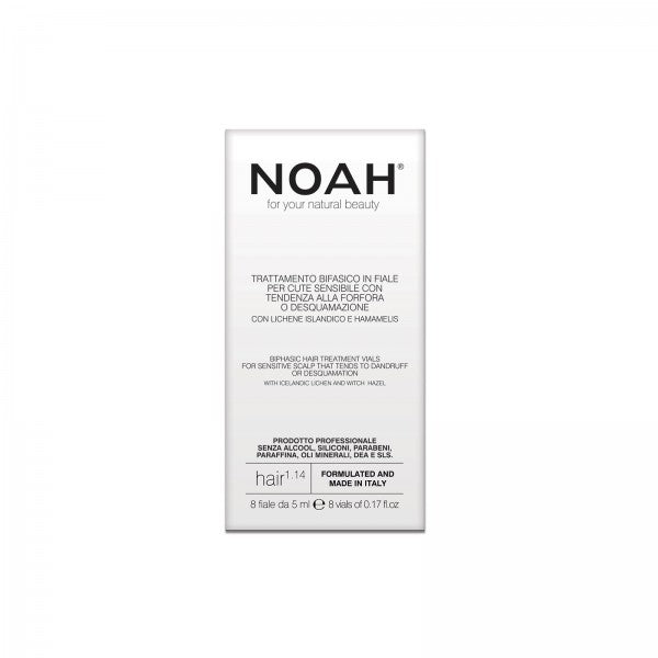 Noah 1.14 Biphasic Hair Treatment Vials Serum for sensitive, flaky skin 8x5ml
