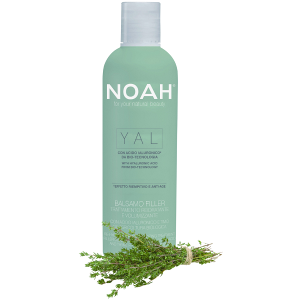 Noah YAL Rehydrating & Volumizing Filler Conditioner Atkuriamasis drėkinantis ir purumo suteikiantis balzamas su hialurono rūgštimi ir čiobreliais