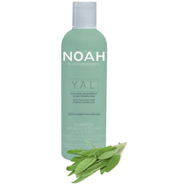 Noah YAL Hydrating And Restorative Treatment Shampoo Atkuriamasis drėkinantis šampūnas su hialurono rūgštimi ir šalaviju
