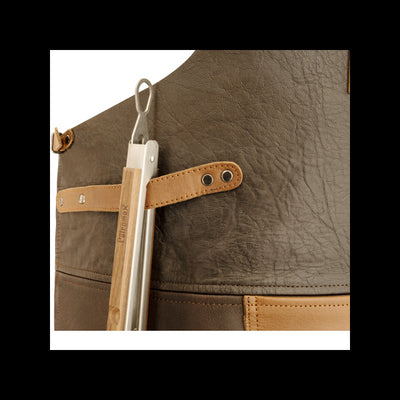 Leather apron Petromax Buff with neck strap