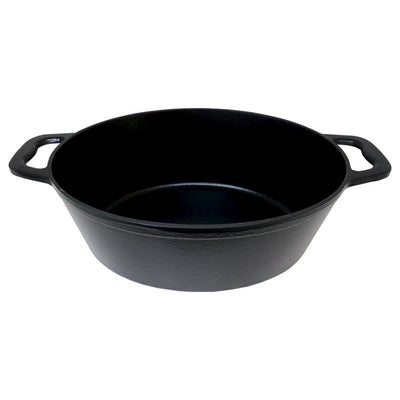 Oval enameled cast iron pot Zyle ZY036BKI, capacity 7.7 l, black