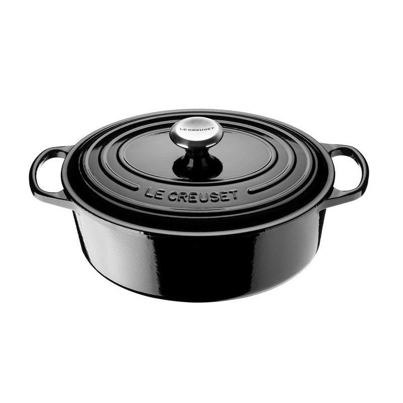 Oval enameled cast iron pot 27 cm, 4.1 l., black Le Creuset 21178271402430