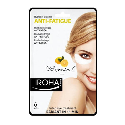 Paakių kaukė Iroha Eye Pads Antifatigue Vitamin C, hidrogelinė, su vitaminu C, gaivina odą, 3 poros pagalvėlių-Beauty chest